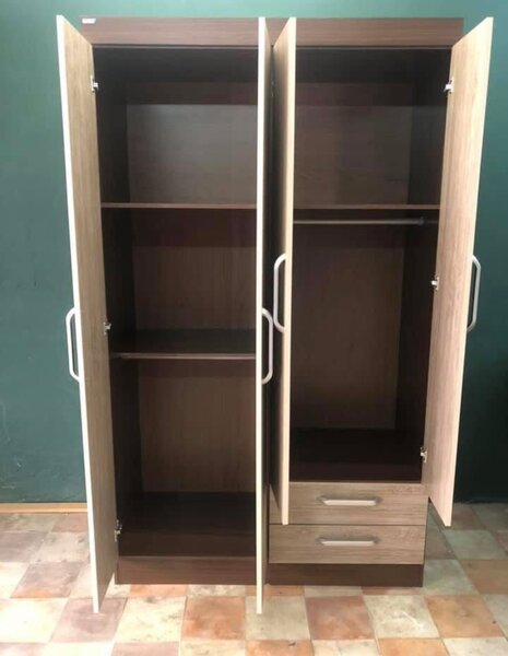 Armoire 2 portes avec tiroirs