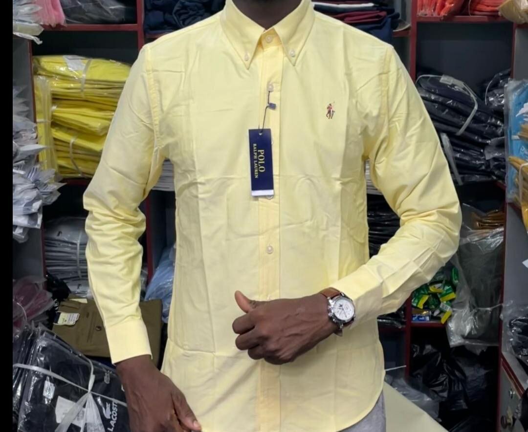 Chemise Jaune Homme Élégante
