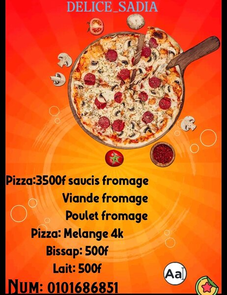 Délicieuse Pizza Saucisse