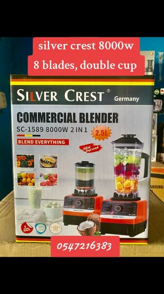 8000w Silver crest commercial blender