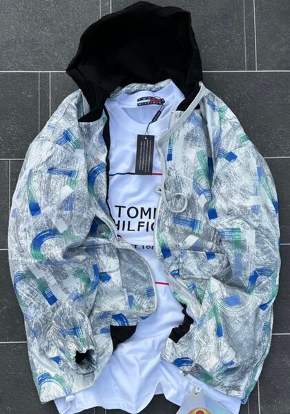 Veste coupe-vent homme colorée