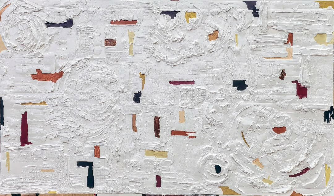 3D TEXTURED ABSTRACT PAINTING