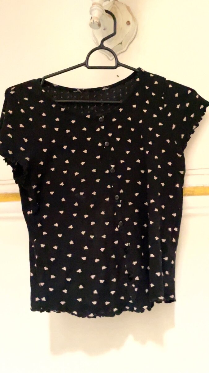 Top H&M femme motif fleurs