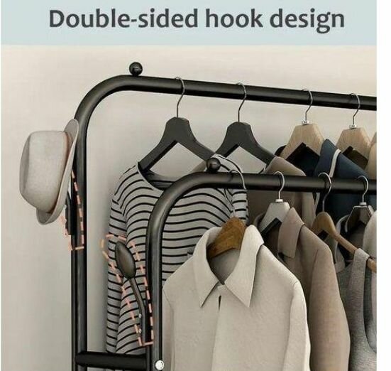 Étagère 2 en 1 vêtements et ch