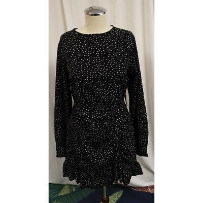 Robe noire à pois élégante