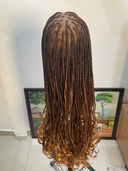 French spiral roll braids