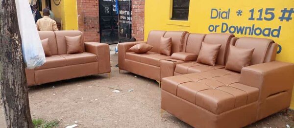 Box Type Leather sofa sets