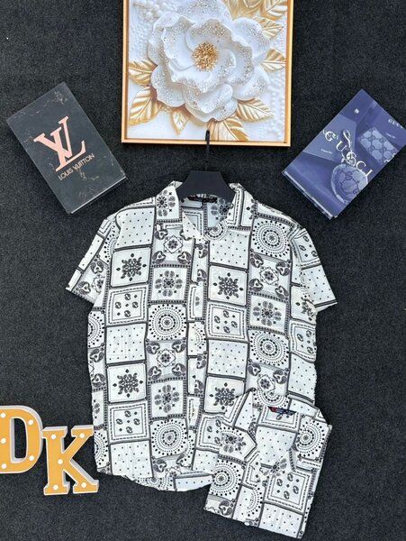 Chemise à motifs pour homme