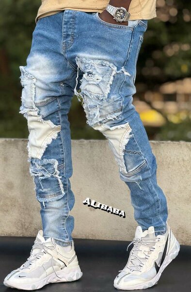 Jean homme casual déchiré