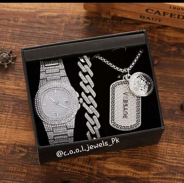 Wrist watches and necklaces