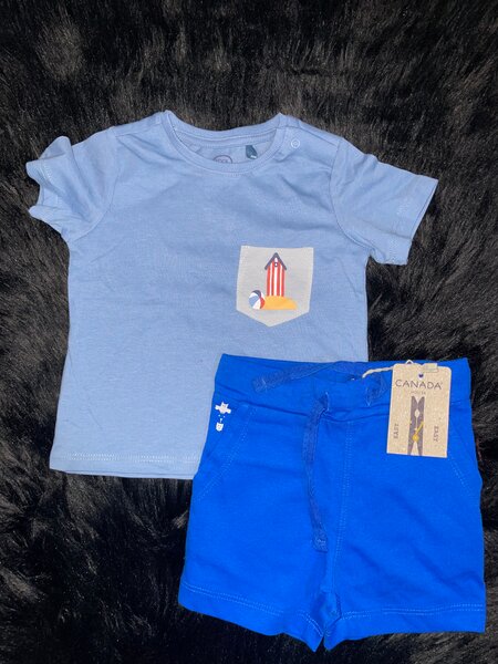 Ensemble été garçon coloré