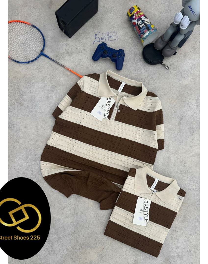 Polo rayé pour enfant confortable