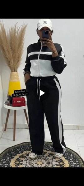 Pantalon ample à rayures pour femmes