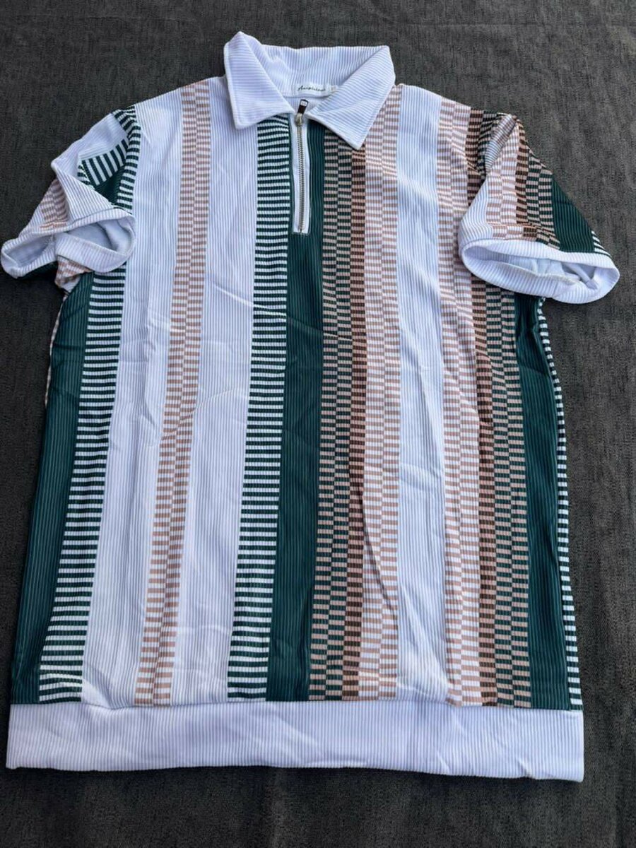 Polo rayé rétro pour homme
