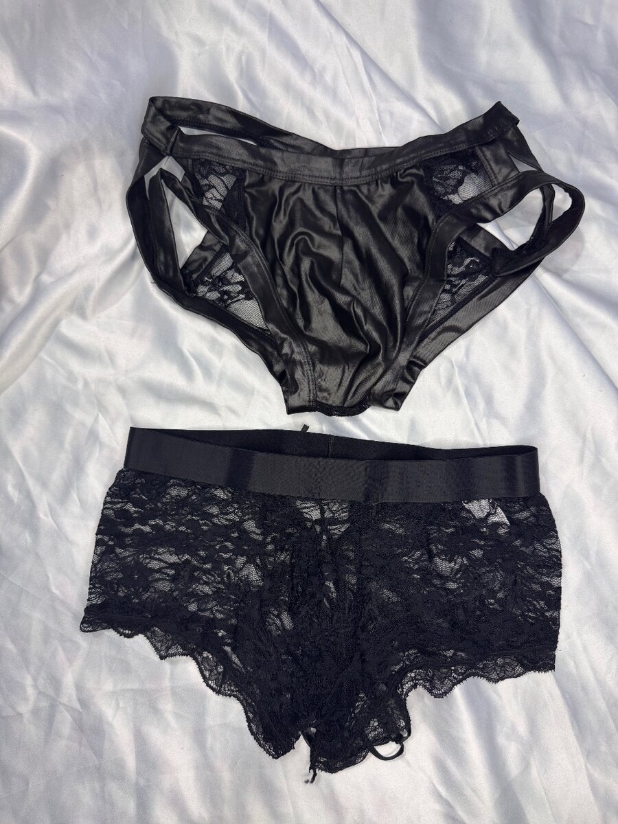 Lot de Culottes en Dentelle et Satin