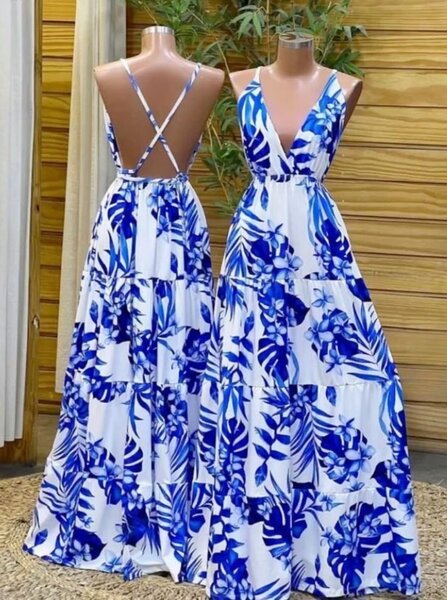 Robe Longue Bohème Évasée