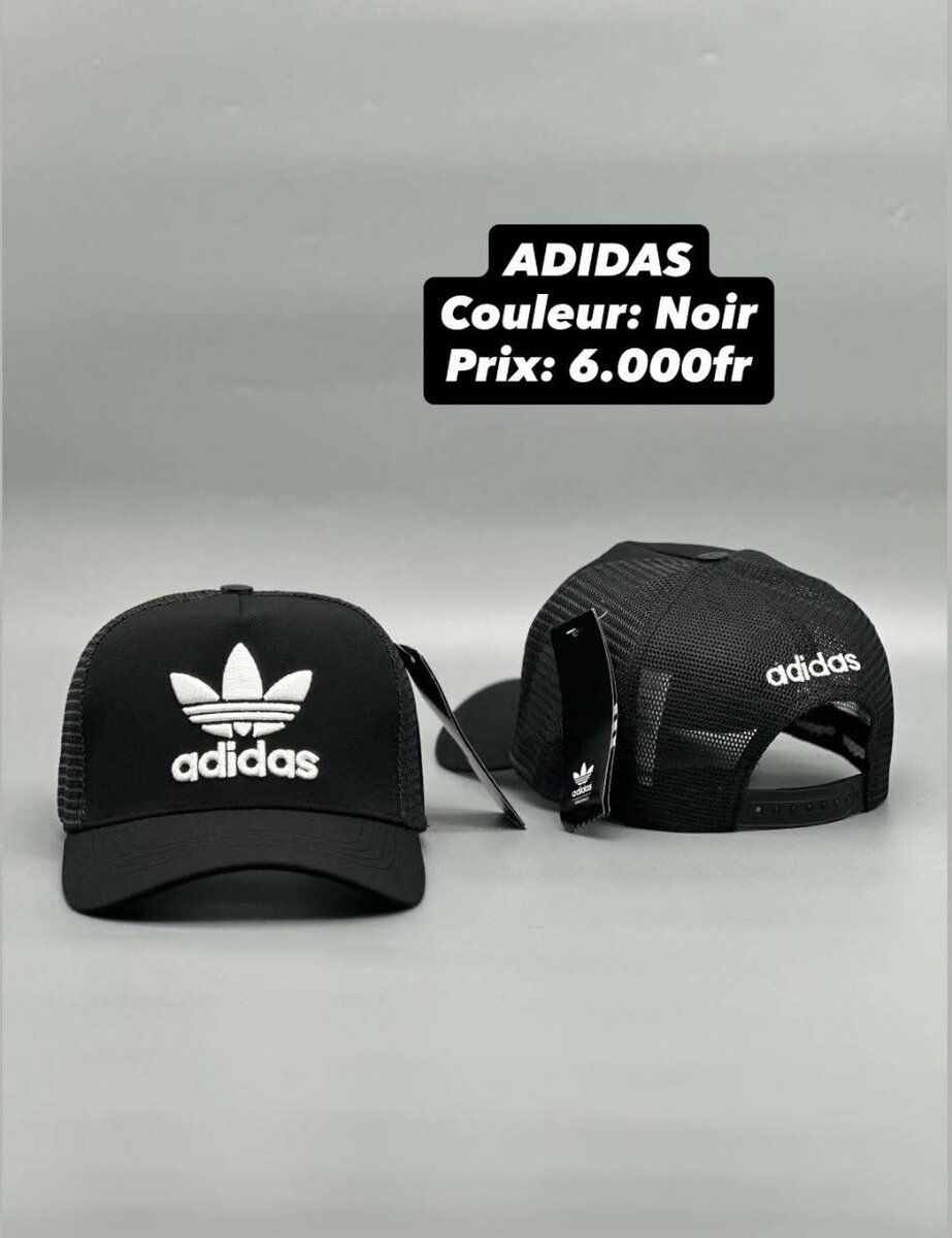 Casquette noire sportive