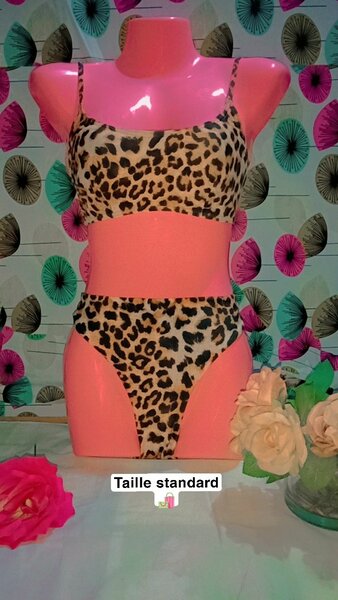 Maillot de bain léopard 2 pièces
