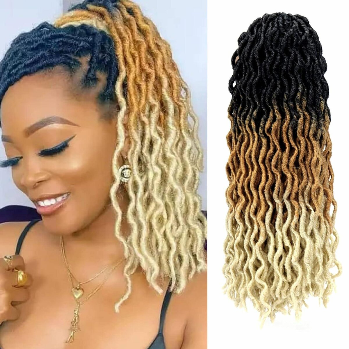 18 inch Gypsy Locs - Colour #T1B/27/613