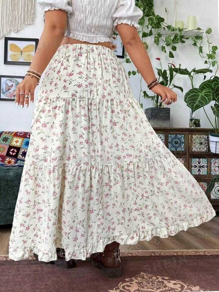 Jupe Longue Bohème Imprimée