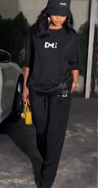 Tenue décontractée noire chic