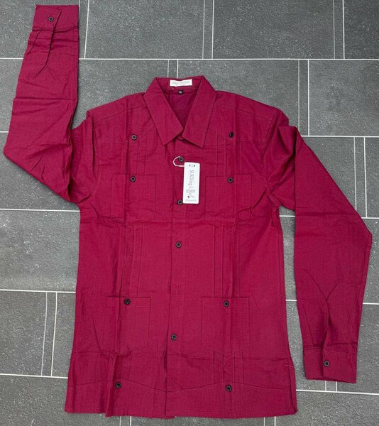 Chemise Homme Rouge Élégante