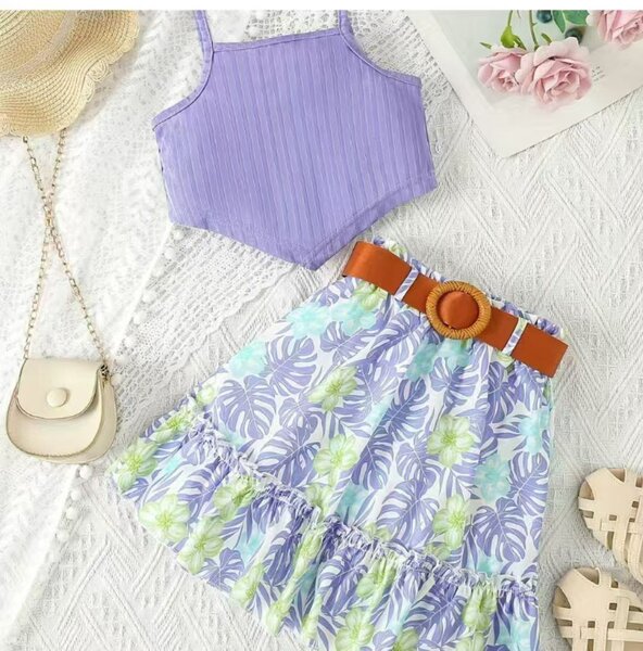 Chic complet de petite fille