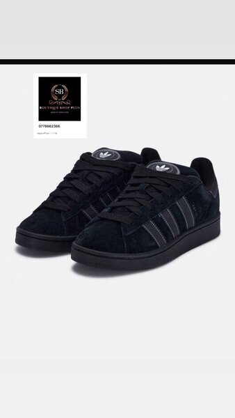 Basket adidas campus the black original avec sa boîte