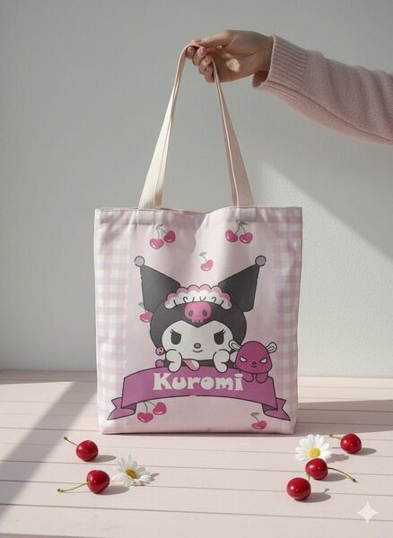 Sac cabas Kuromi décoratif