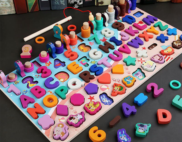 Puzzle éducatif en bois