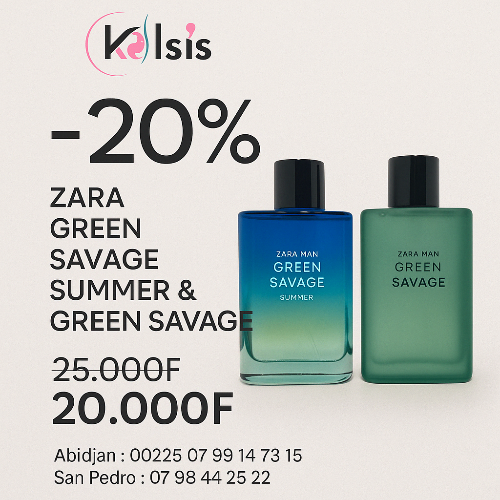 ZARA COFFRET GREEN SAVAGE/SUMM
