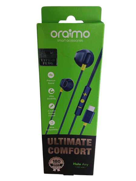 Écouteurs Oraimo USB-C Premium