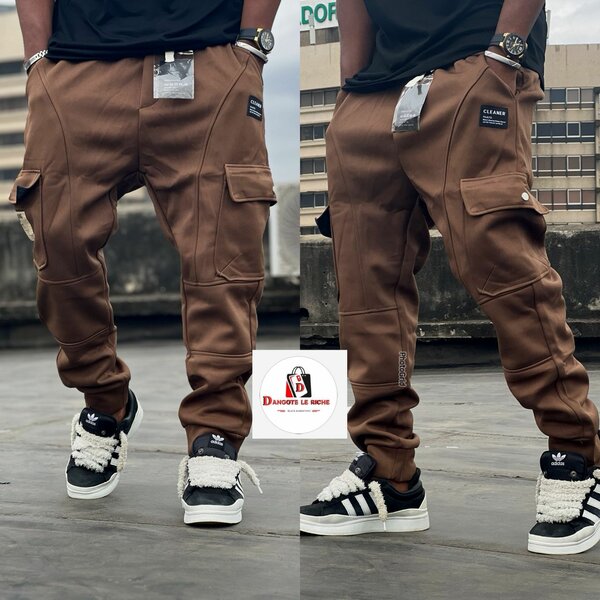Pantalon cargo marron style urbain