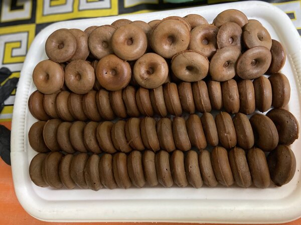 Donuts nature et chocolat