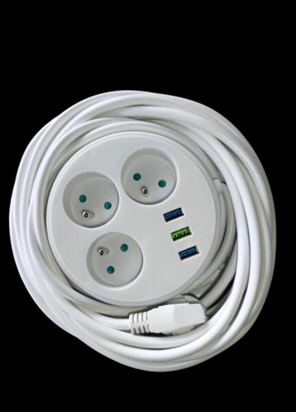 Rallonge Multiprise 3prise+USB