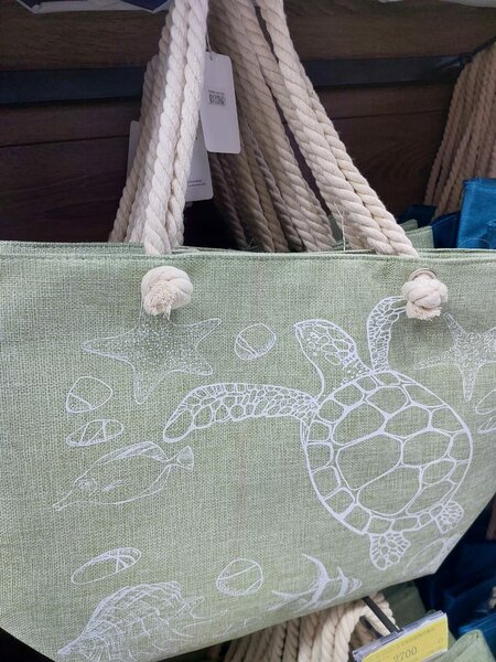 Sac cabas imprimé tortue