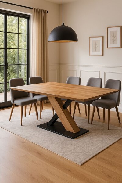 Table à manger moderne bois