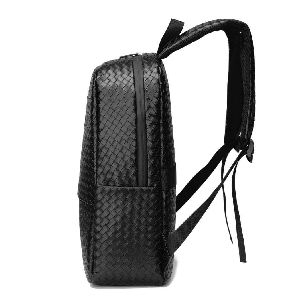 Sac à dos en cuir tressé élégant