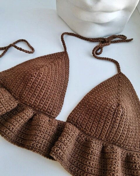 Brassière crochet bohème