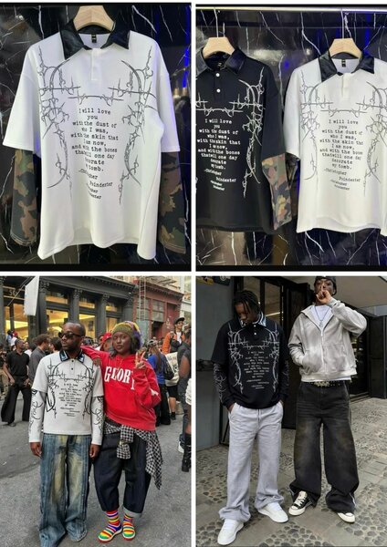 T-shirt imprimé oversize unisexe