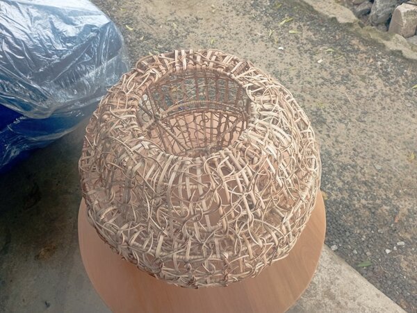 Abat-jour en osier naturel