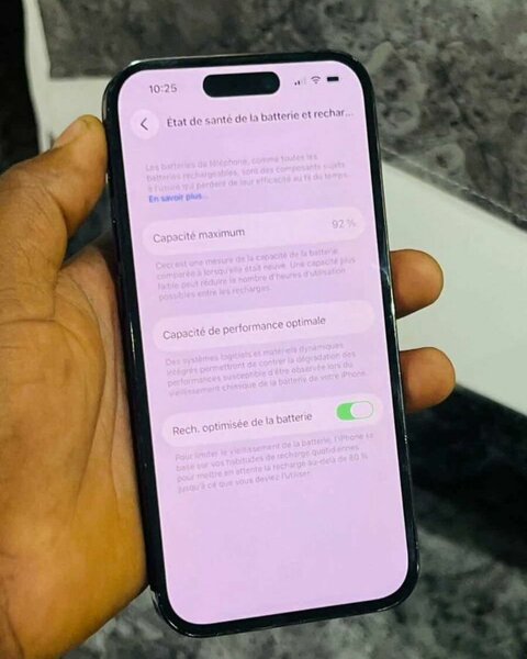 Smartphone avec écran AMOLED