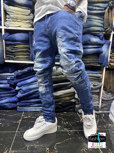 Jean homme déchiré style urbain