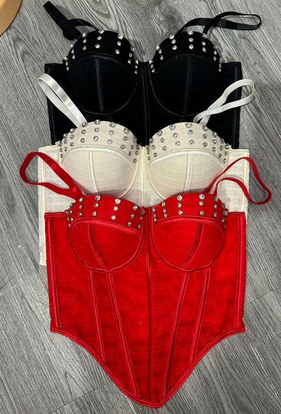 Bustier à strass chic