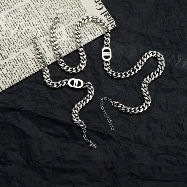 Collier chaîne chunky acier inoxydable