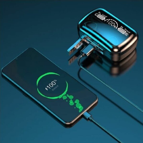 New M10 TWS Earbuds with Powerbank