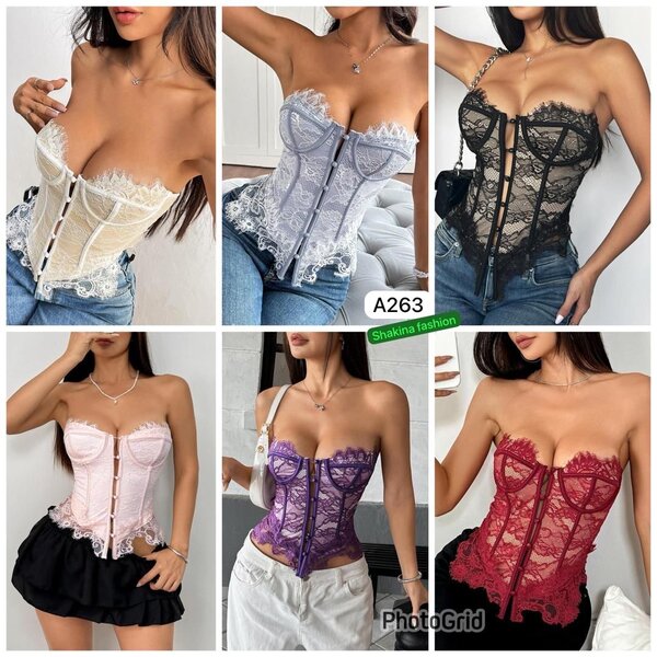 Corset bustier dentelle chic