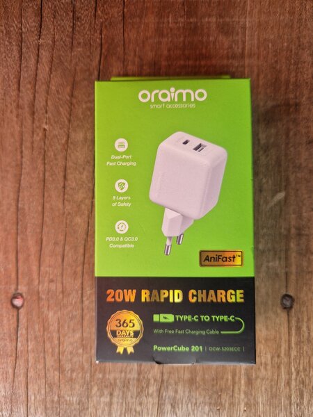 Chargeur rapide Oraimo 20W