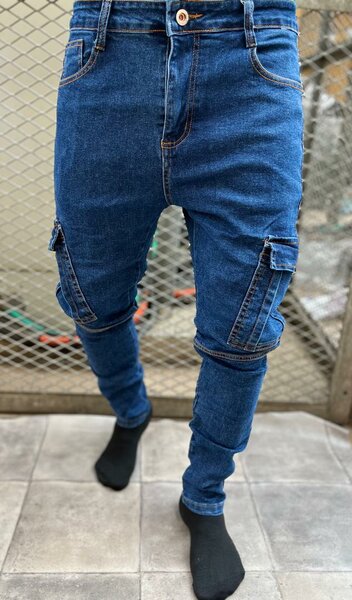 Jean Cargo Pantalon Homme