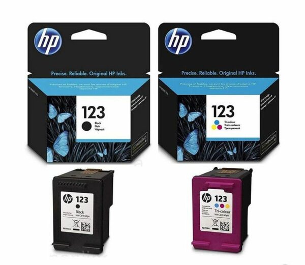 Cartouche HP 123 NOIR ET COULE
